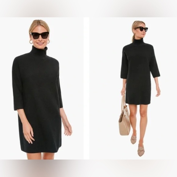 Pomander Place Dresses & Skirts - Pomander Place Vivianne Black  Sweater Turtleneck Dress Size Medium